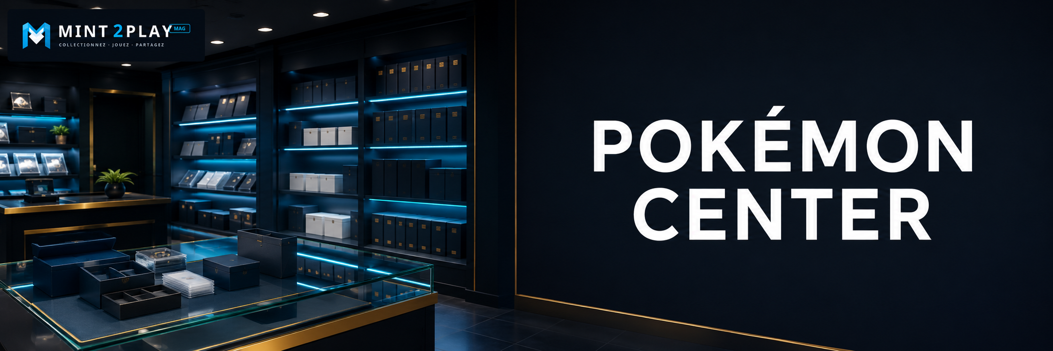 Pokémon Center avec boutique officielle et produits exclusifs de collection