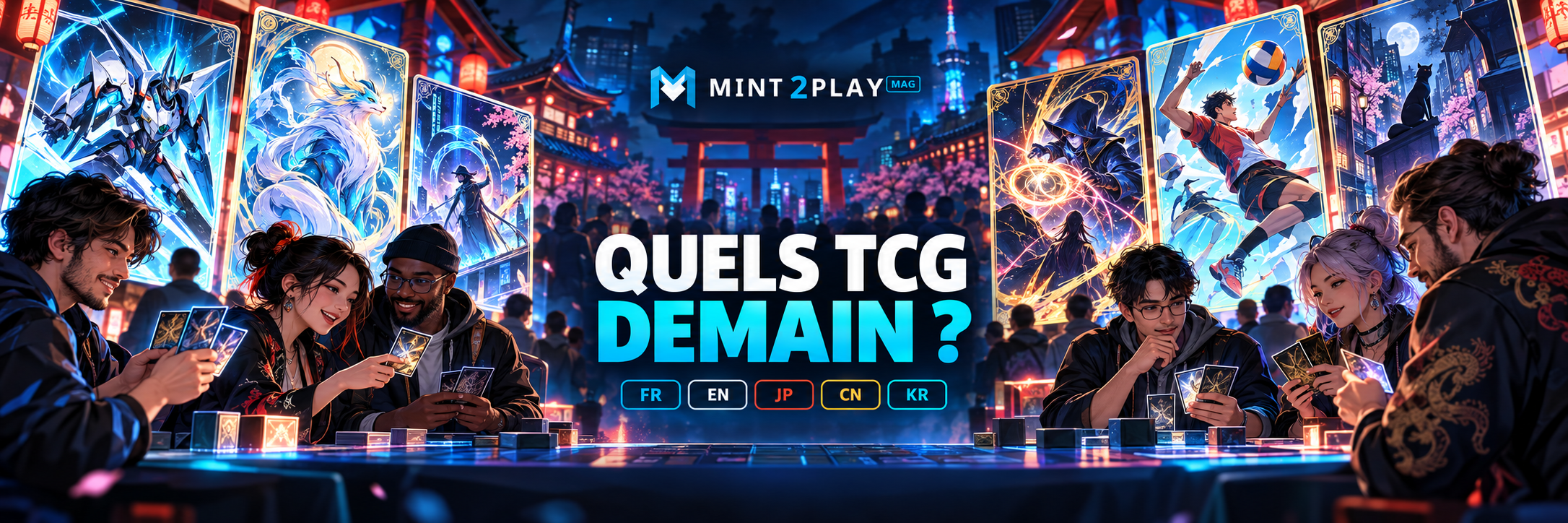 Nouveaux TCG et langues souhaitées chez Mint2Play : Gundam, Digimon, Union Arena et autres licences