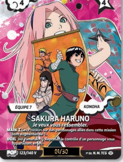 sakura-haruno-carte-pop Naruto Mythos SET 2 : les cartes à découvrir dans Shinobi Shiren
