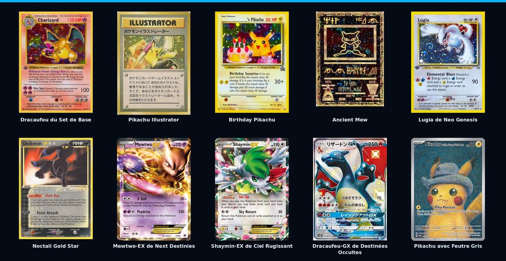  30 ans du JCC Pokémon : 10 cartes qui ont marqué l’histoire du jeu